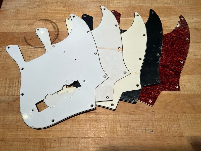 Jazz Bass Style Pickguards