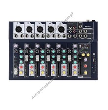 F7-USB Small Stereo 7 Channels USB Portable Audio Analog Mixer