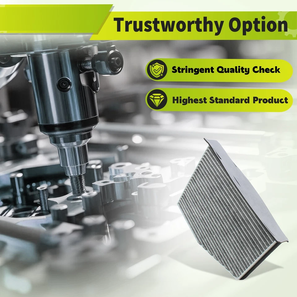 2x Filtro de aire cabina limpiador 1K0819644A apto para Audi 2007-2016 A3 TT Q3 Quattro Foto 3 de 4