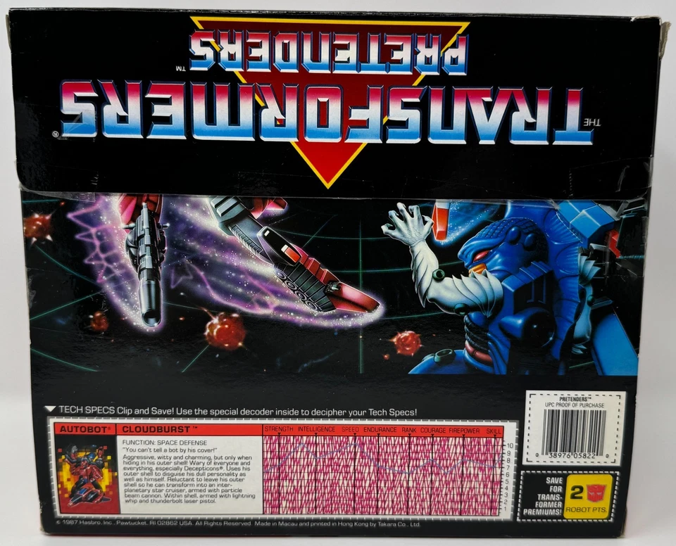 Transformers Pretenders Cloudburst Autobot Hasbro 1987 action figure - Image 2 of 4