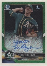 2018 Bowman Chrome Prospect Green Shimmer Refractor /99 Heath Fillmyer Auto n1u