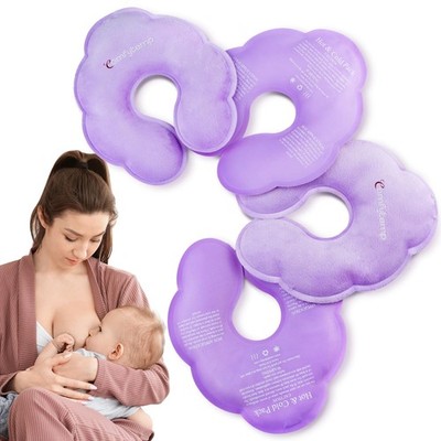 Comfytemp Breast Ice Packs, FSA Eligible HSA, Breastfeeding Large, Purple