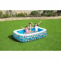 Planschbecken Aufblasbar Kinderpool Schwimmbecken Familienpool Blau Bestway
