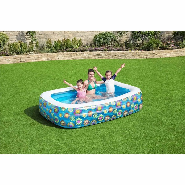 Planschbecken Aufblasbar Kinderpool Schwimmbecken Familienpool Blau Bestway-image