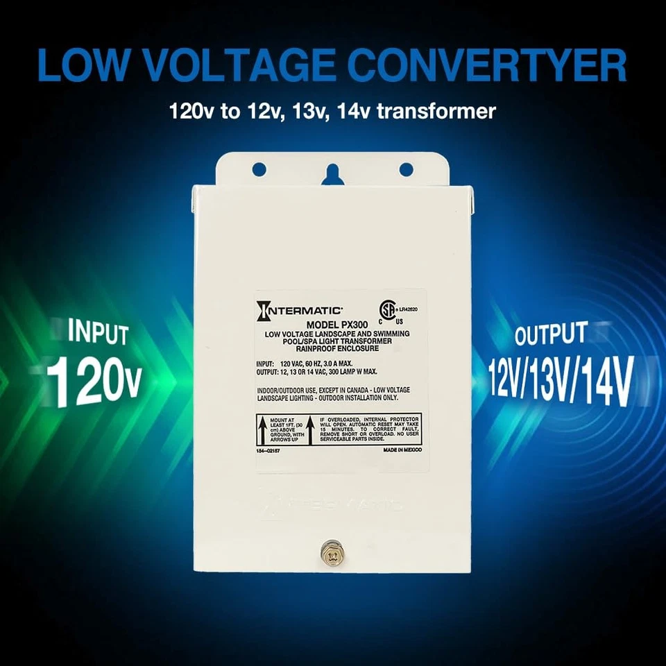 | Transformador de luz de piscina PX300 300W 12V, 13V, 14V - Suministro para luz de piscina/spa... Foto 3 de 4