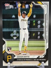 2026 Topps Now #49-SP Konnor Griffin RC Pittsburgh Pirates Photo Variation SP