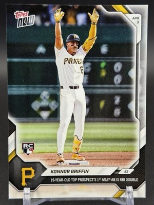 2026 Topps Now #49-SP Konnor Griffin RC Pittsburgh Pirates Photo Variation SP