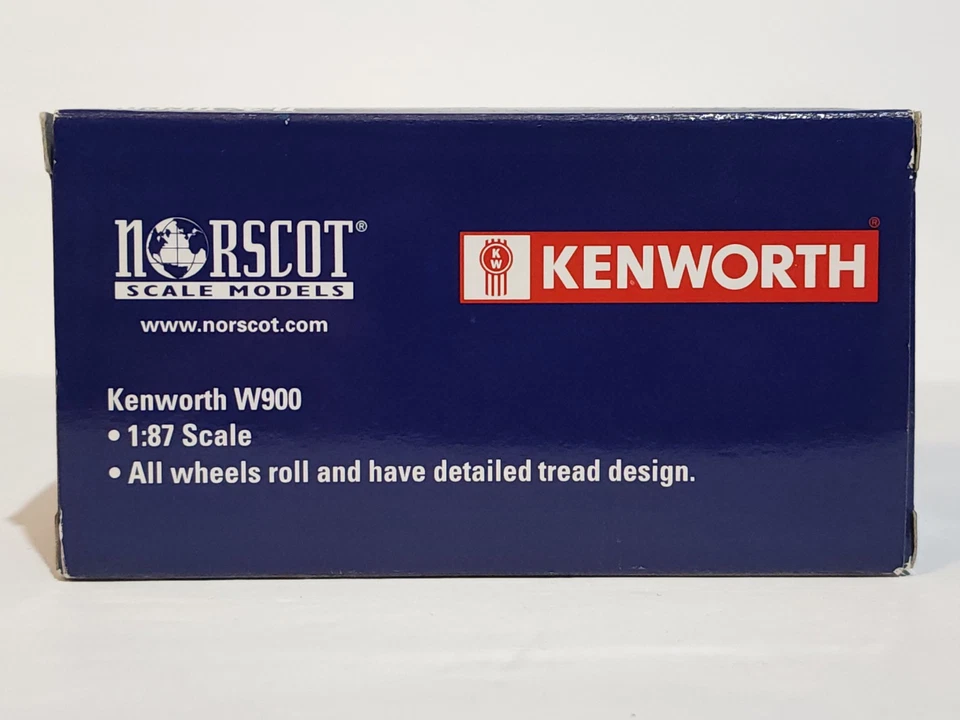 Kenworth w900 Semi Truck Tractor Norscot  1:87 Scale Model Green Big Truck - Image 4 of 4