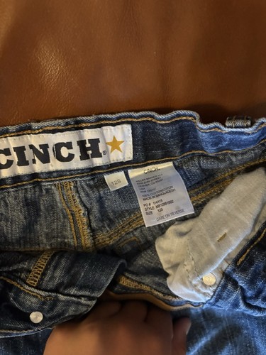 Cinch White Label Jeans Denim Blue Boys 12 S Adjustable Waist