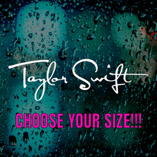 Taylor Swift Autograph Signature Vinyl Decal,...