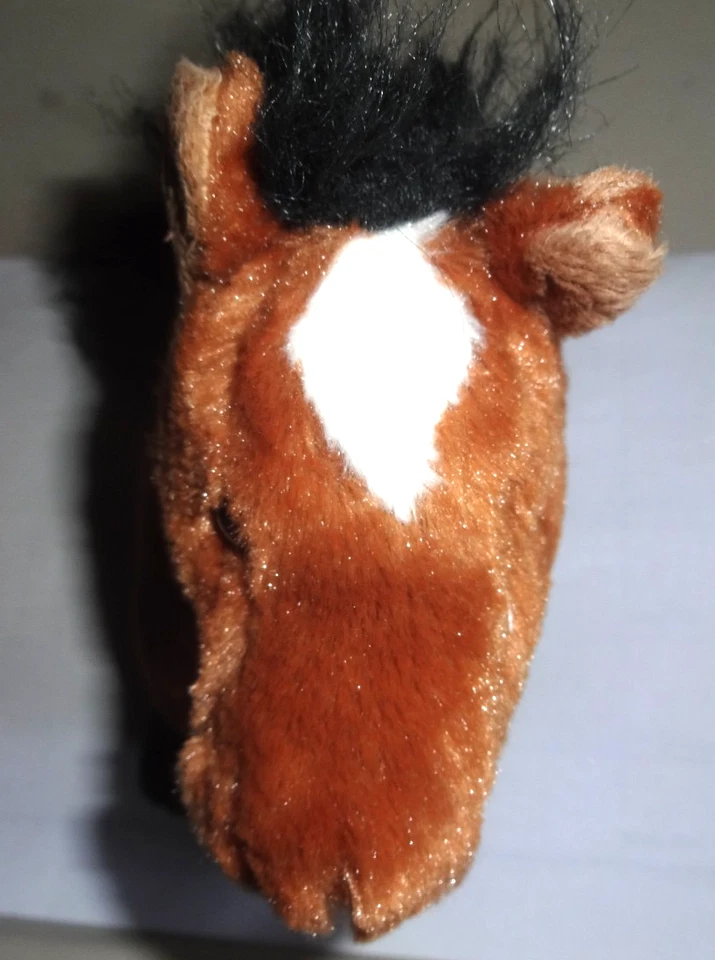Ganz Webkinz Arabian Horse Stuffed Animal Plush 9” Toy Brown Black White Pony - Image 2 of 4