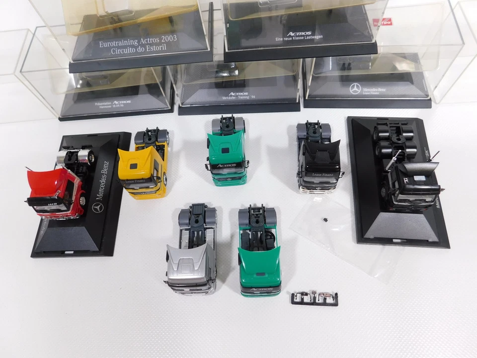 7X Herpa H0 1:87 Trattore MB 2448 SK Actros 2003 Ecc Mint (Box) #DI99-1 - Immagine 4 di 4