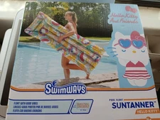 Swimways Hello Kitty & Friends Suntanner Pool Float- 23"x70" NEW In Box