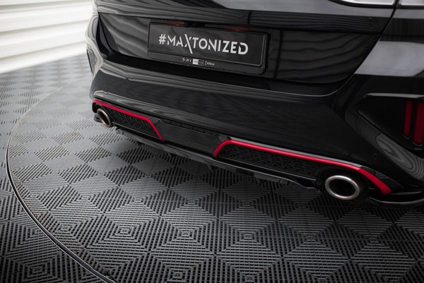 Mittlerer Diffusor Heckansatz DTM Look FüR Kia Ceed GT Mk3 Facelift Heck Schwarz-image