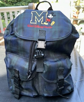 Vtg Official Disney World Mickey Mouse Embroidered Backpack. From Epcot 1990 s