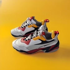 PUMA Men’s Thunder Holiday 'High Risk Red Orange Alert' 372834-01 Size 8.5
