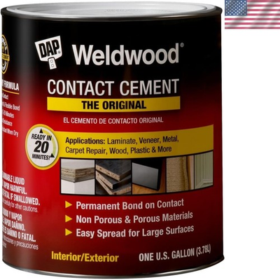 #ad Weldwood Contact Cement 1 Gallon – Extra Strong Fast Drying Adhesive $87.99