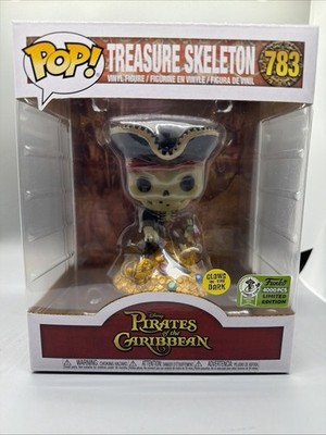 Funko Pop! ECCC 2021 Pirates of The Caribbean Treasure Skeleton Glow LE 1500