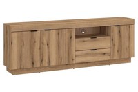 Tv Lowboard Fernsehschrank 3 TüRen 2 Schubladen Coast Evoke Eiche Dekor 186 X 67