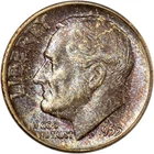 1955 Roosevelt Dime - Icy Blue & Lavender Mint Set Toning - Premium GEM BU!