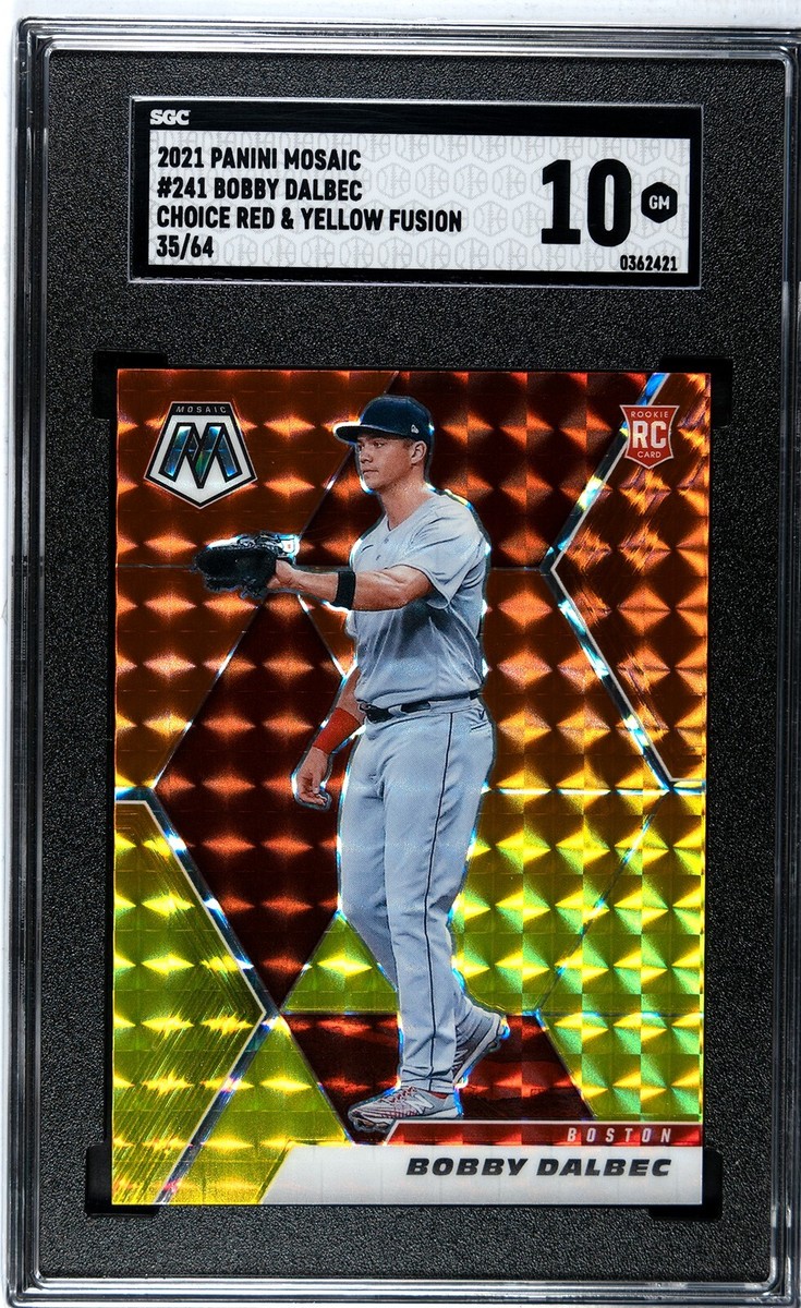 2021 Panini Mosaic #241 Bobby Dalbec RED & YELLOW FUSION