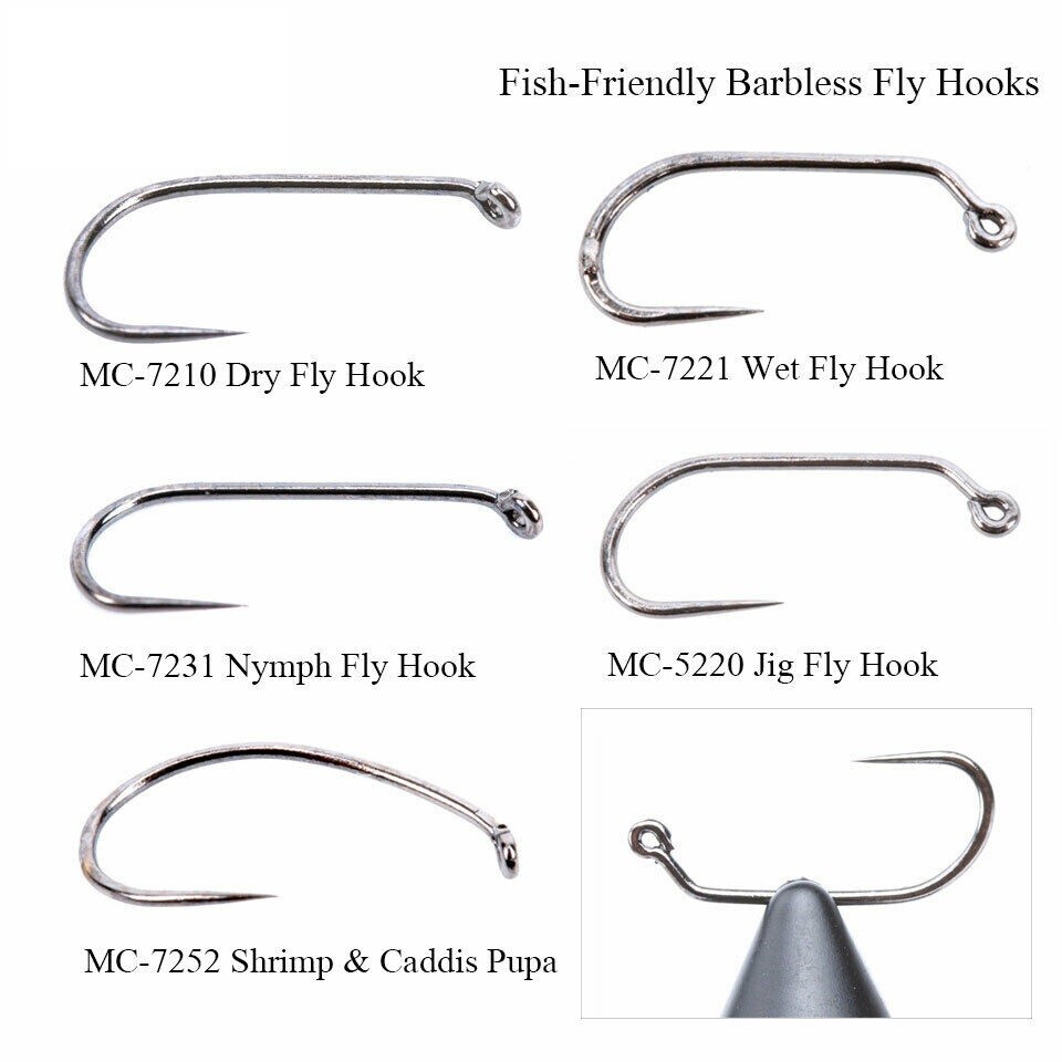 Maxcatch 100pcs 10# - 18# Fish-Friendly Barbless Fly Tying Hooks Dry&Wet&Nymph | eBay Maxcatch 100pcs 10# - 18# Fish-Friendly Barbless Fly Tying Hooks Dry&Wet&Nymph | eBay