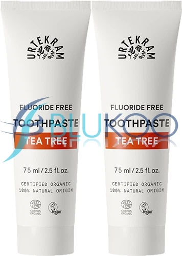 Urtekram Organic Tea Tree Toothpaste - 75ml (Pack of 2)