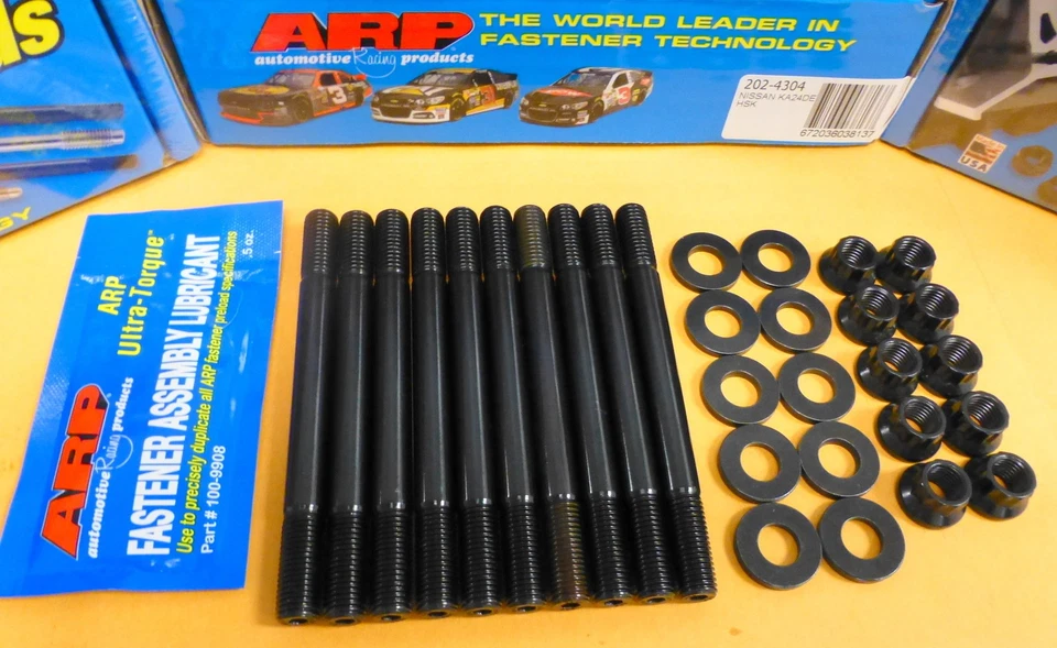 Kit de pernos de cabeza ARP 202-4304 para Nissan 2.4L 240SX DOHC KA24DE K24 S13 S14 91-2004 Foto 2 de 3