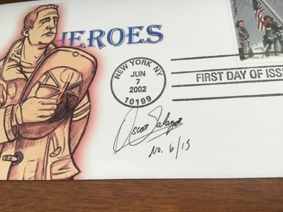 ICOLLECTZONE  US B2 FDC Hand Painted Artist Signed First Day Cover 9-11 (F600) - Image 2 of 2