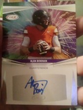 2025 Sage Football Low Series Silver  Autograph Alan Bowman Auto A-AB