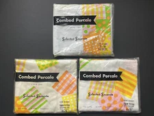 NEW 1 TWIN FLAT 2 FITTED SHEETS Vintage Selected Seconds RETRO Polka Dots PASTEL