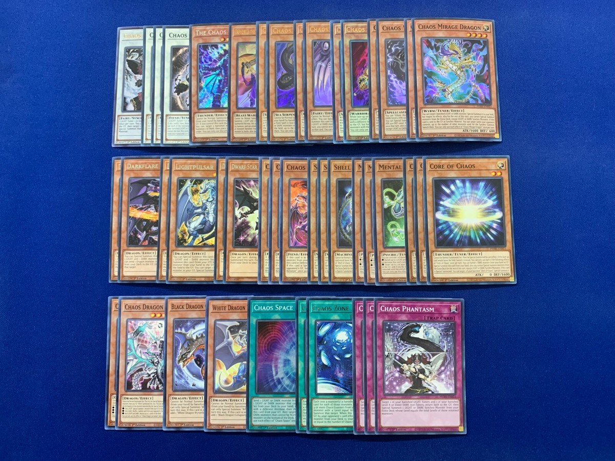 Yu-Gi-Oh! - Complete Chaos Dragon Light and Dark Deck | eBay