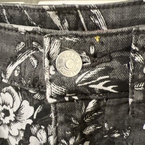 Anthropologie Pilcro The High Rise Cigarette Floral Straight Jeans Sz 28 NWOT - Picture 7 of 12