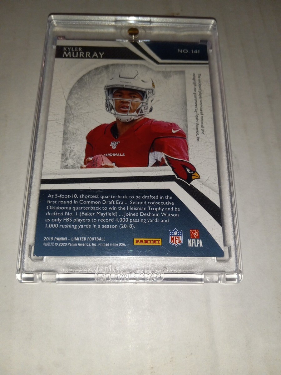 2019 Panini Limited Kyler Murray RPA Rookie Jumbo Patch AUTO /99