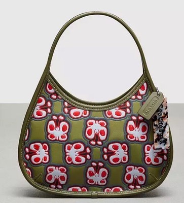 Coach Ergo bag Coachtopia leather HANDBAG purse butterfly print CQ828 NWT