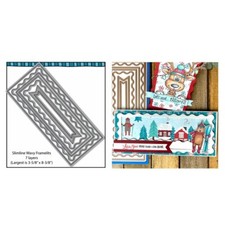 Wavy Framelits Slim line Metal Cutting Dies Stencil For DIY Scrapbooking Emboss