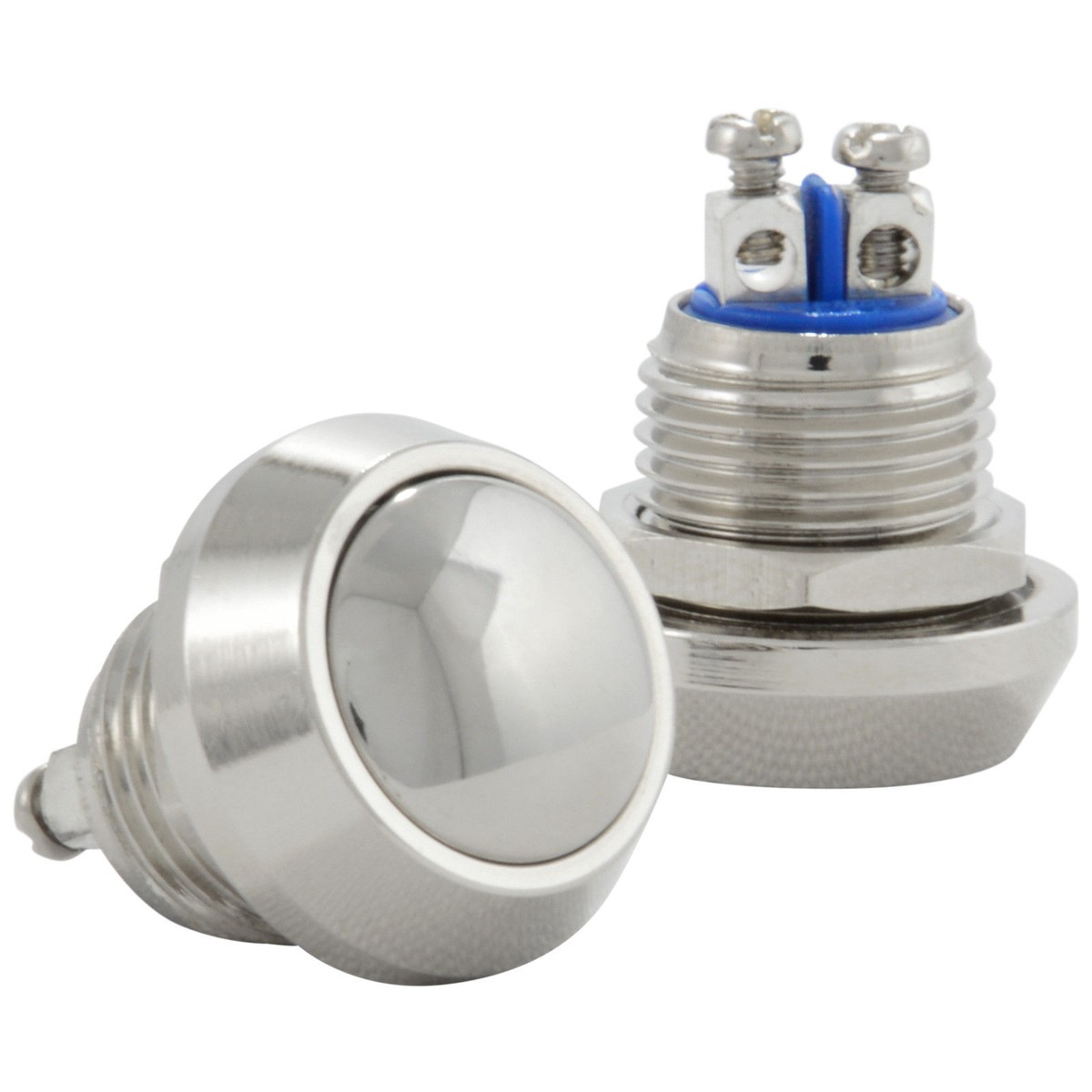 High Button Car & Truck Push Button Switches 16mm High Button Momentary LED Lighted ...