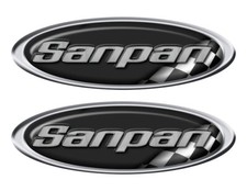 Sanpan Boat Classic Racing 10" long Stickers