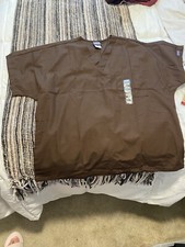 Cherokee Brown Scrub Top NWT