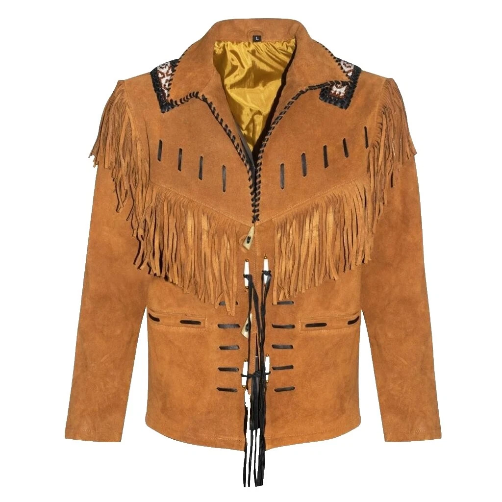 Chaquetas flecos Cowboy para hombres