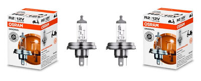 2x OSRAM ORIGINAL R2 12V 45/40W für ALFA ROMEO 33 FIAT 126 PANDA TOYOTA LAND