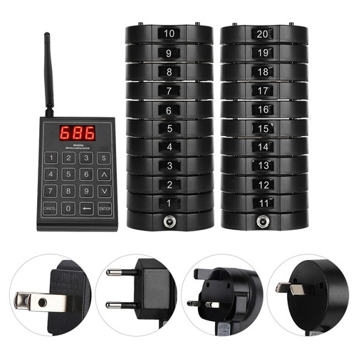 SU-668S Restaurant Nursery Wireless Calling System Pager for Hospital Food Truck - Photo 26/27