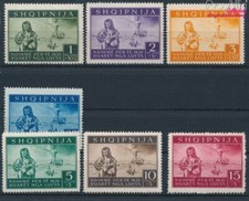 Briefmarken Albanien (Dt.Bes.2.WK.) 1944 Mi 15-21 postfrisch (10174483