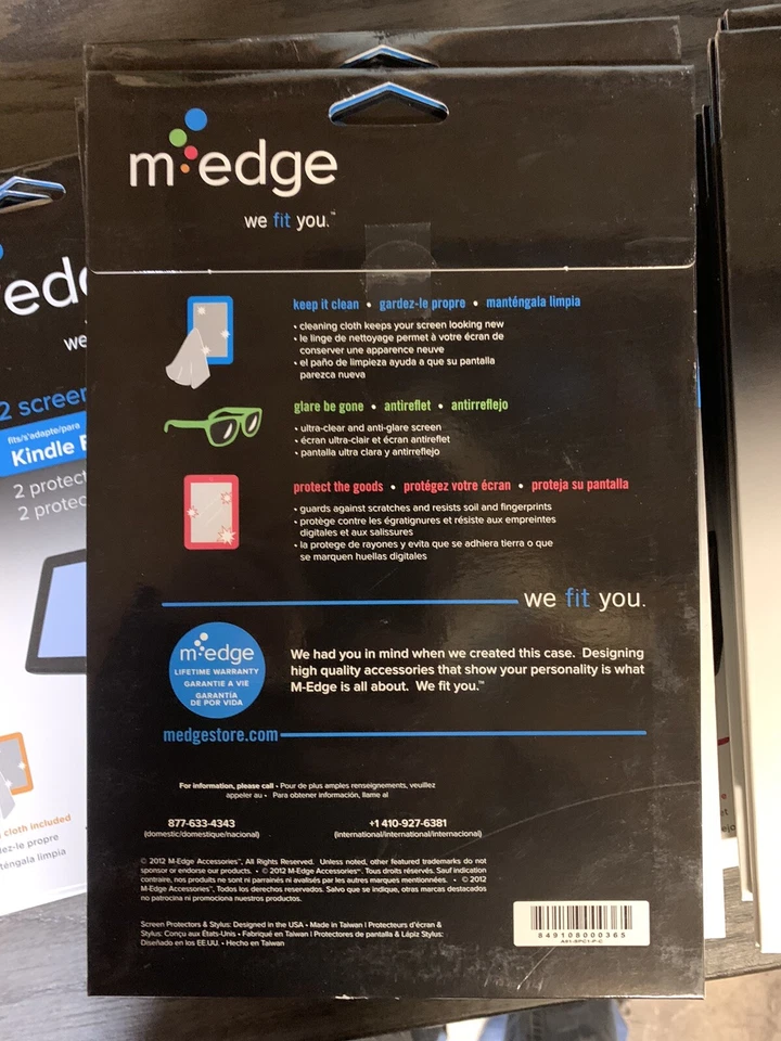 Lot of 96 M-Edge 2 Pack Screen Protectors For Kindle Fire HD 8.9" (192 total) - Image 3 of 4