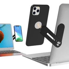 Laptop or Desktop Monitor Side Mount Magnetic Phone Holder Slim Portable