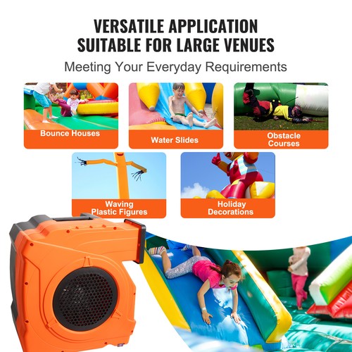 VEVOR Inflatable Bounce House Blower 1.5 & 1.7 HP 1100W Commercial Air Pump Fan - Imagen 6 de 12