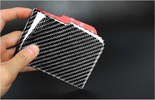 For BMW X3 G01 X4 2018-2022 Vinyl Carbon Fiber Central Control Storage Box Cover - Picture 8 of 9