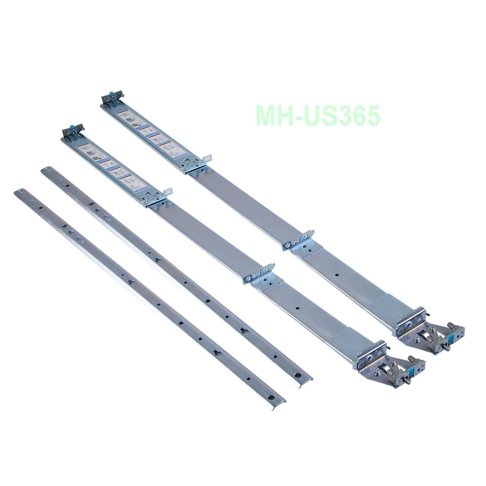 For Dell R720 R820 R510 R520 R530 R730 2/4 Post Rack 2U Static Rails ...