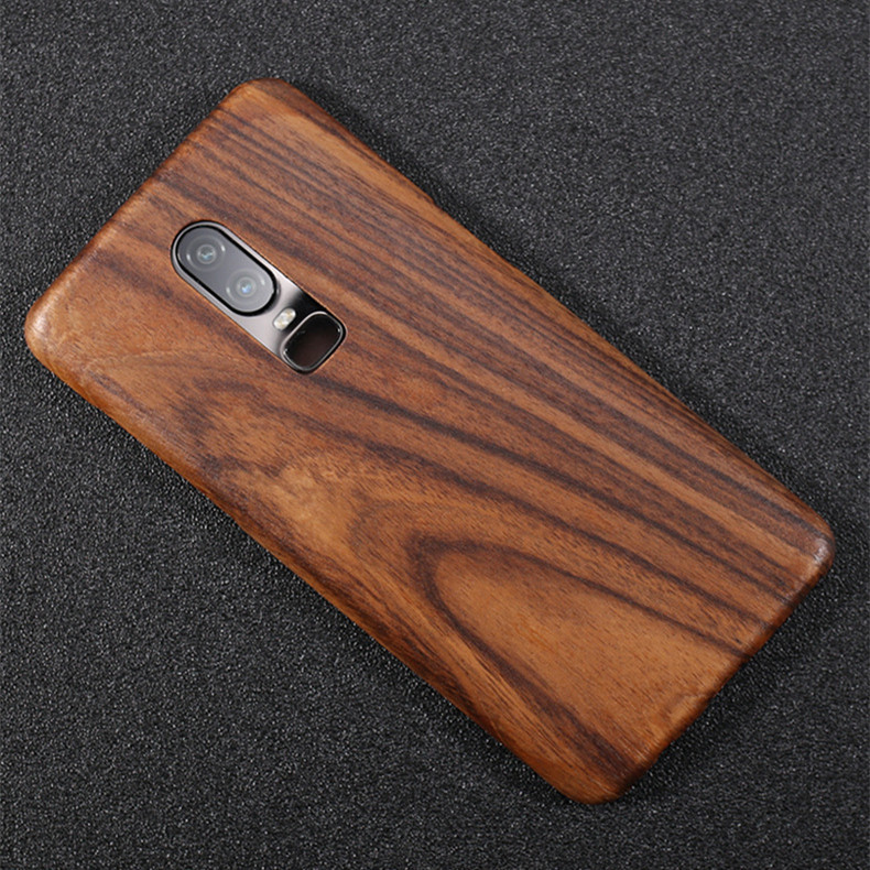 For OnePlus 6T 7T Pro walnut Enony Wood Rosewood Wooden Slim