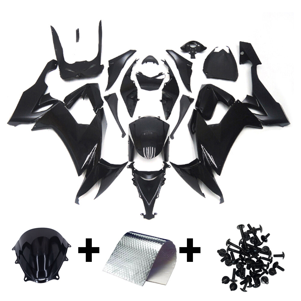 Gloss Black Fairing Kit for Kawasaki Ninja ZX10R 2008 09 2010